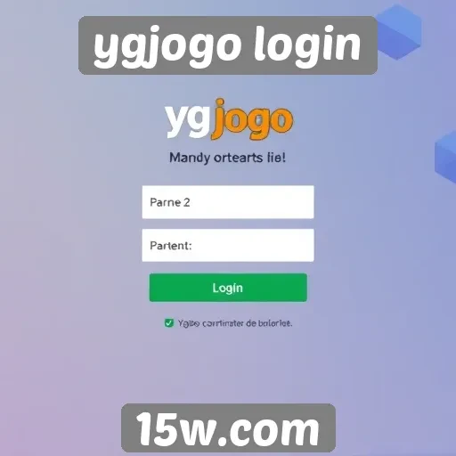 Funcionalidades do sistema ygjogo login